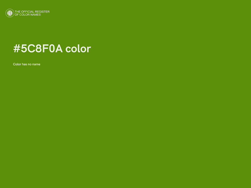 #5C8F0A color image