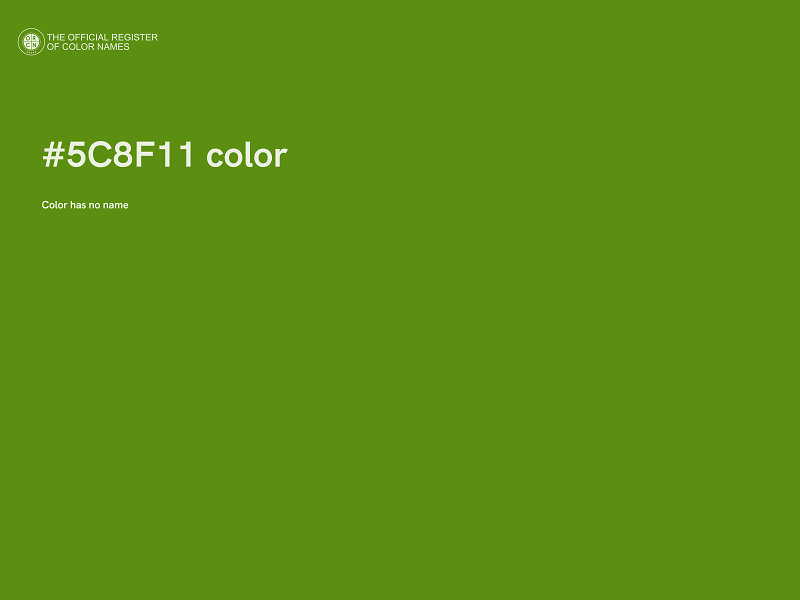 #5C8F11 color image