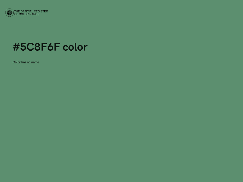 #5C8F6F color image