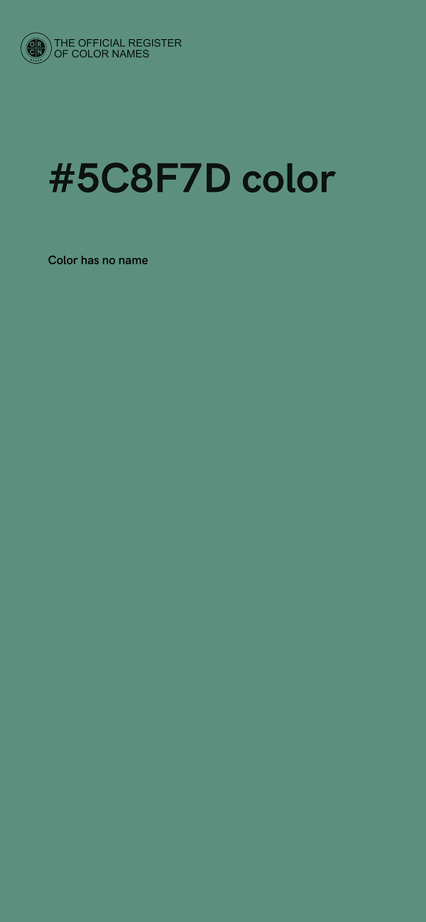 #5C8F7D color image