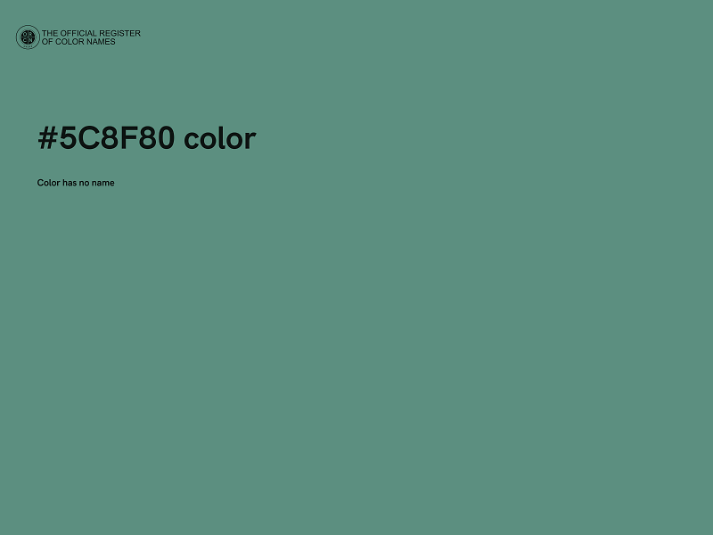 #5C8F80 color image