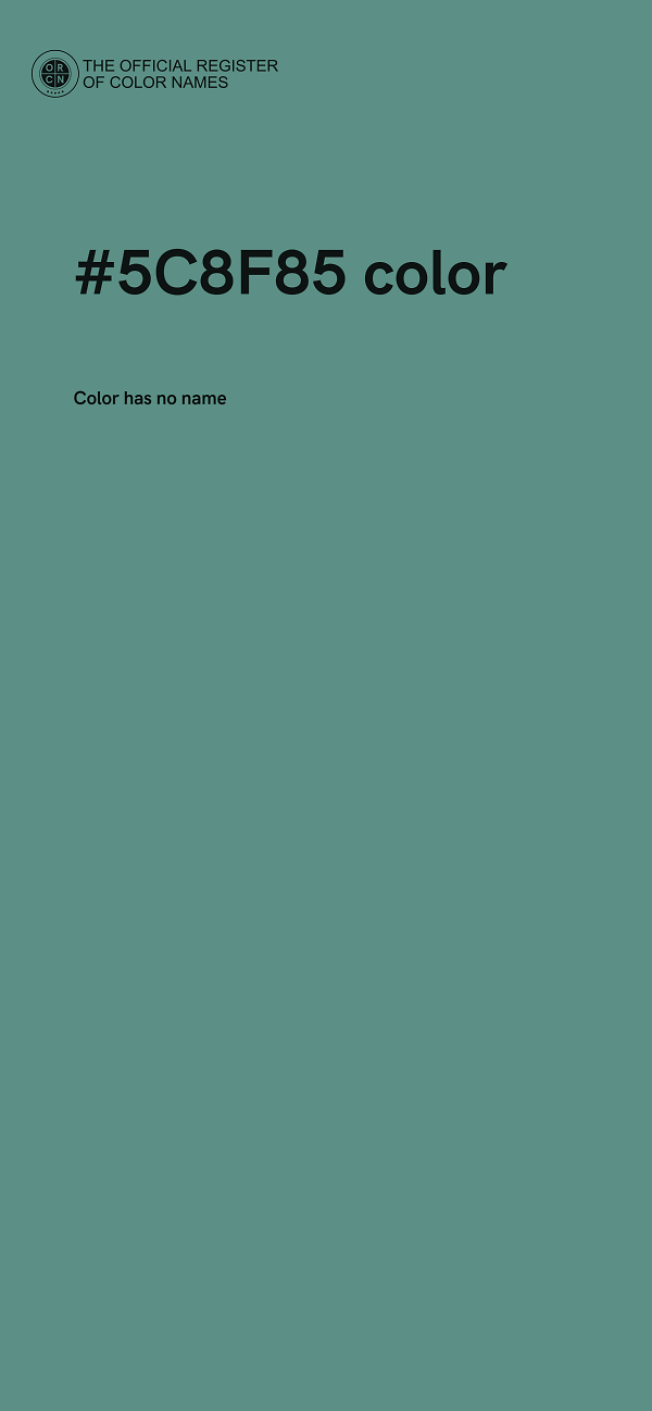 #5C8F85 color image