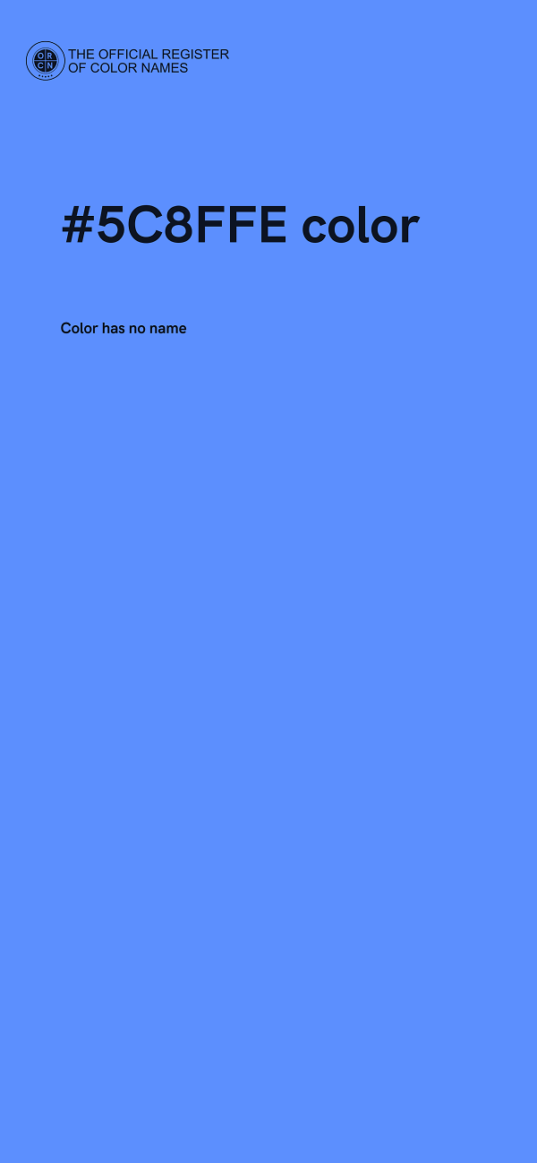 #5C8FFE color image