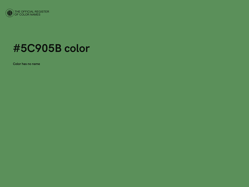#5C905B color image