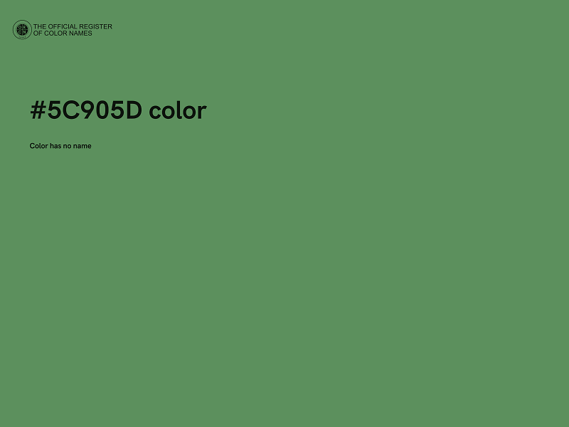 #5C905D color image