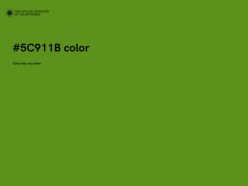 #5C911B color image