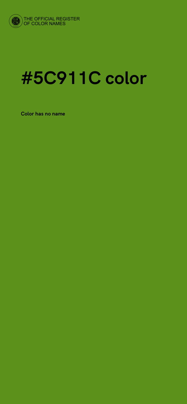 #5C911C color image