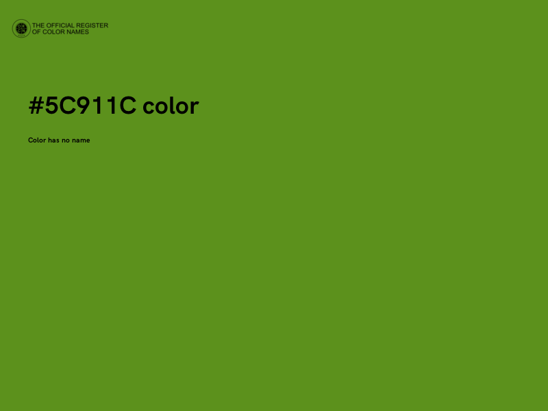 #5C911C color image