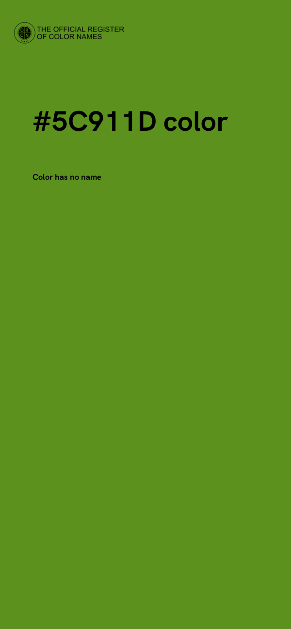 #5C911D color image
