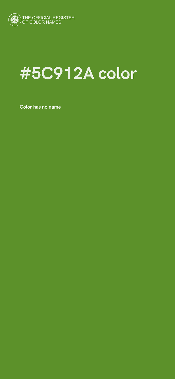 #5C912A color image