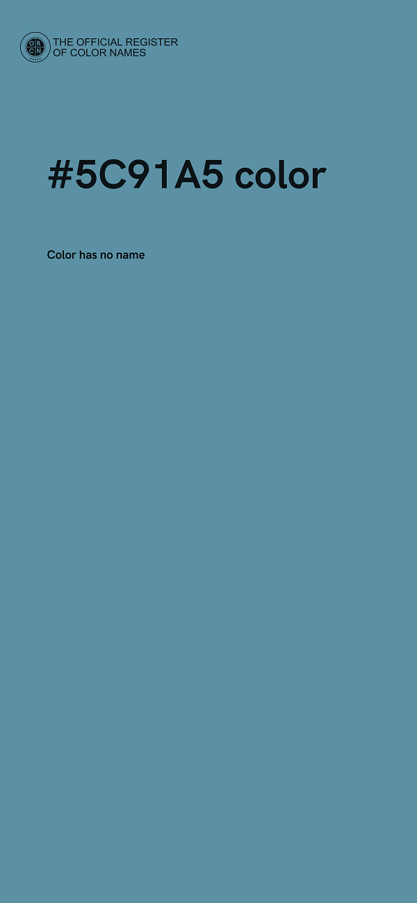 #5C91A5 color image