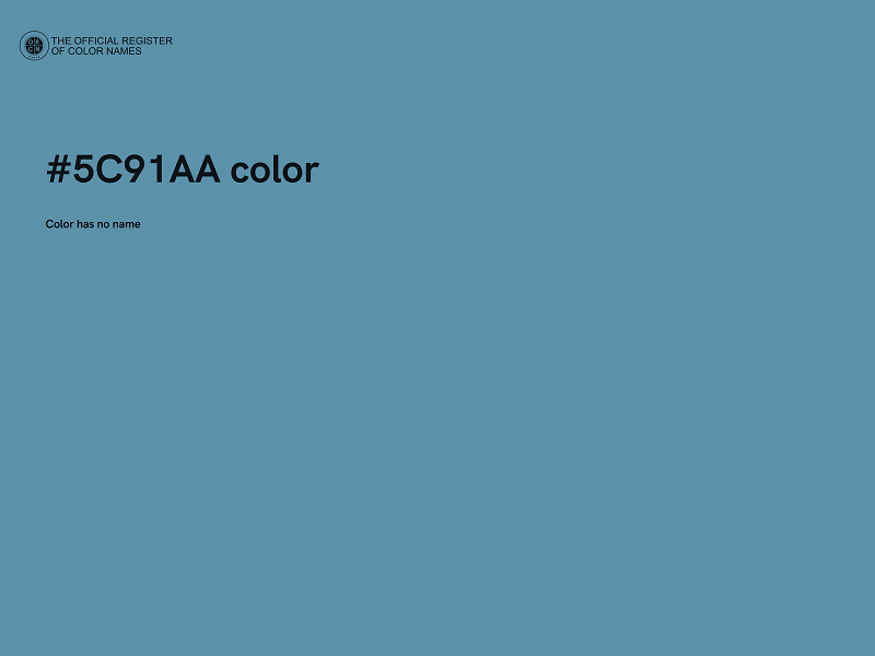 #5C91AA color image