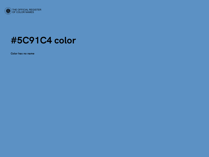 #5C91C4 color image