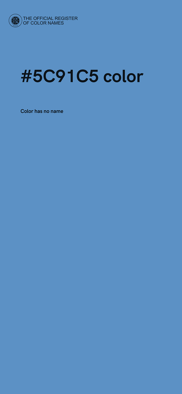 #5C91C5 color image