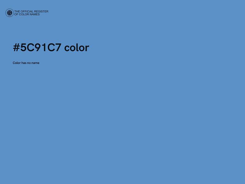 #5C91C7 color image