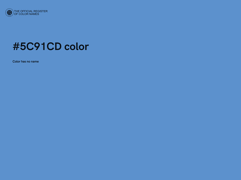 #5C91CD color image