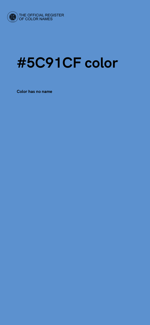 #5C91CF color image