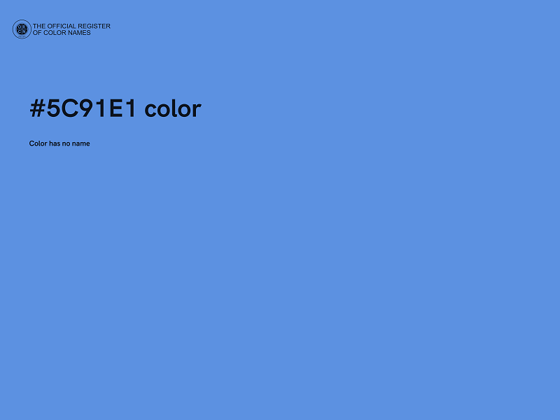 #5C91E1 color image