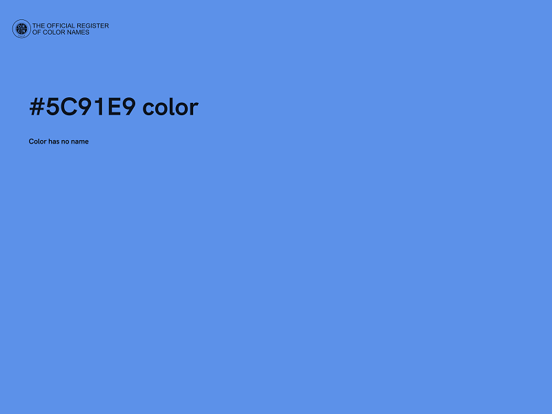 #5C91E9 color image