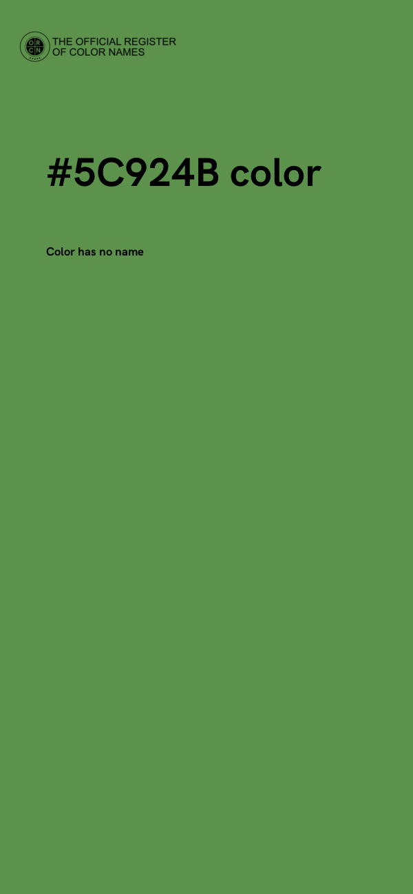 #5C924B color image