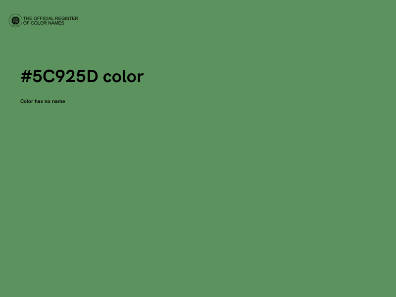 #5C925D color image