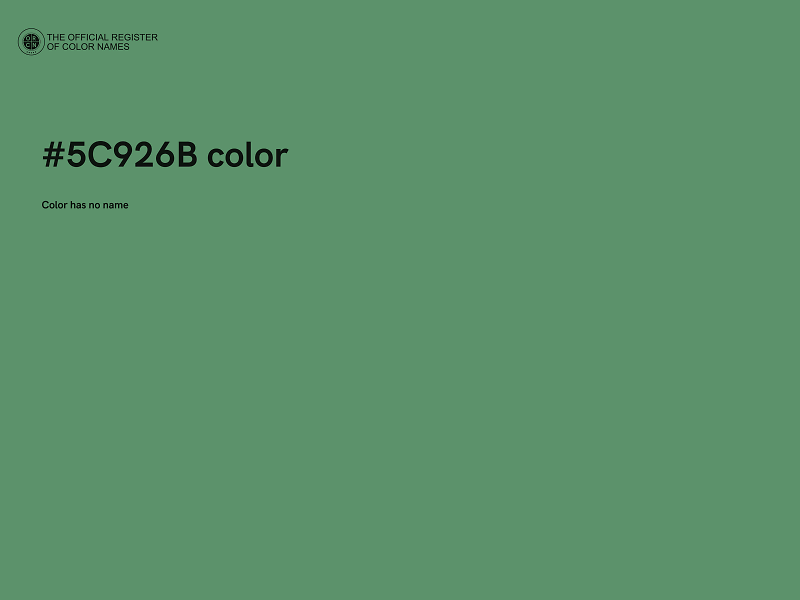 #5C926B color image