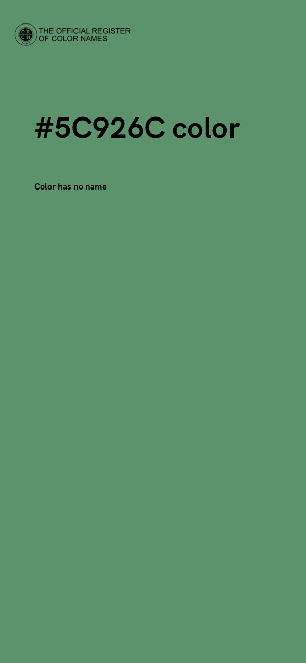 #5C926C color image