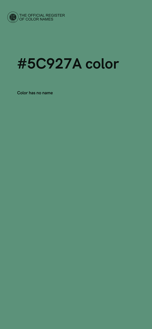 #5C927A color image