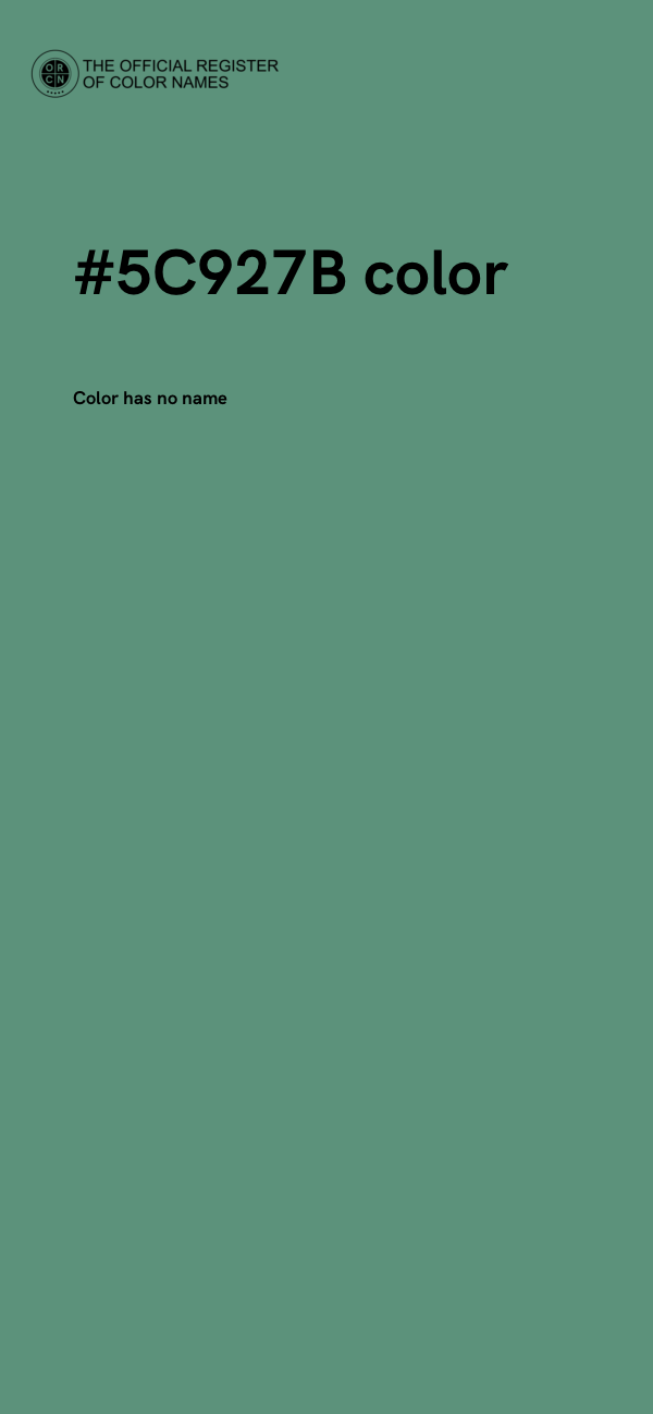 #5C927B color image
