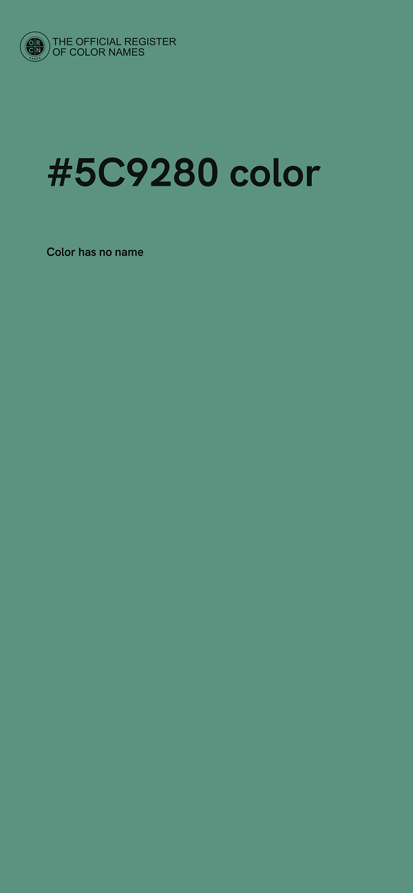 #5C9280 color image