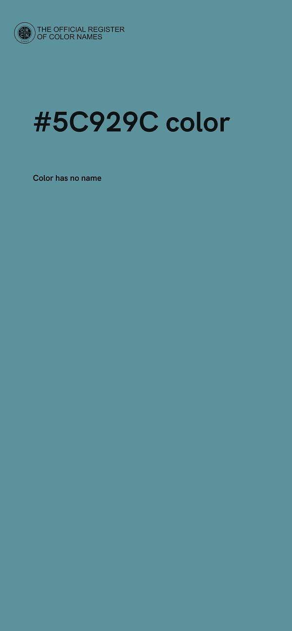 #5C929C color image
