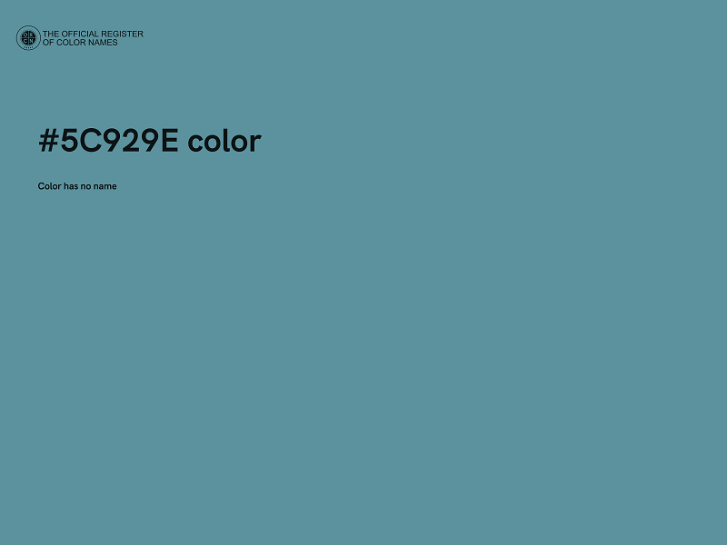 #5C929E color image