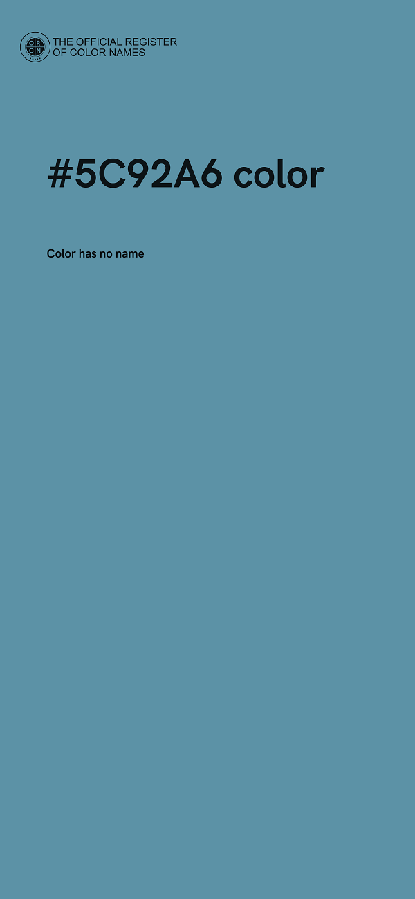 #5C92A6 color image