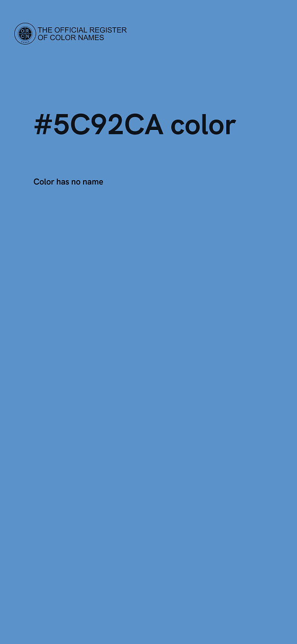 #5C92CA color image