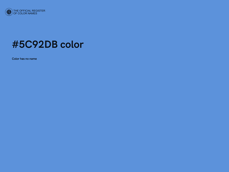 #5C92DB color image