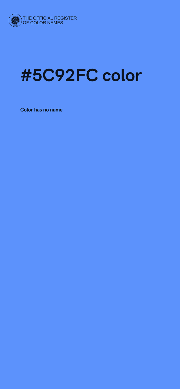 #5C92FC color image