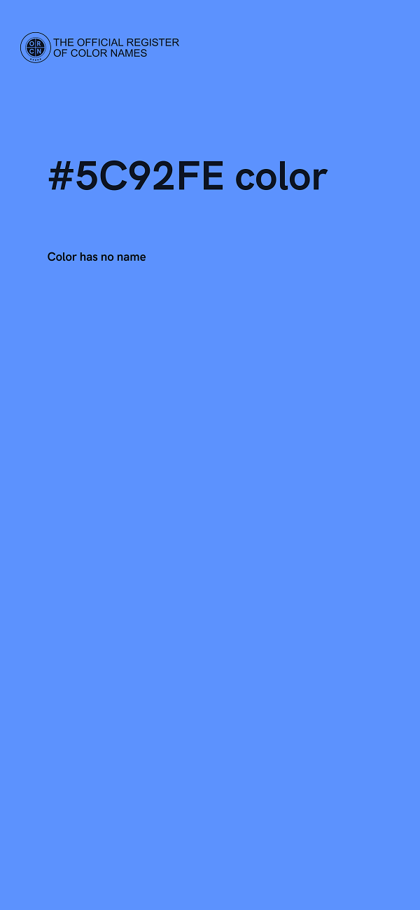 #5C92FE color image