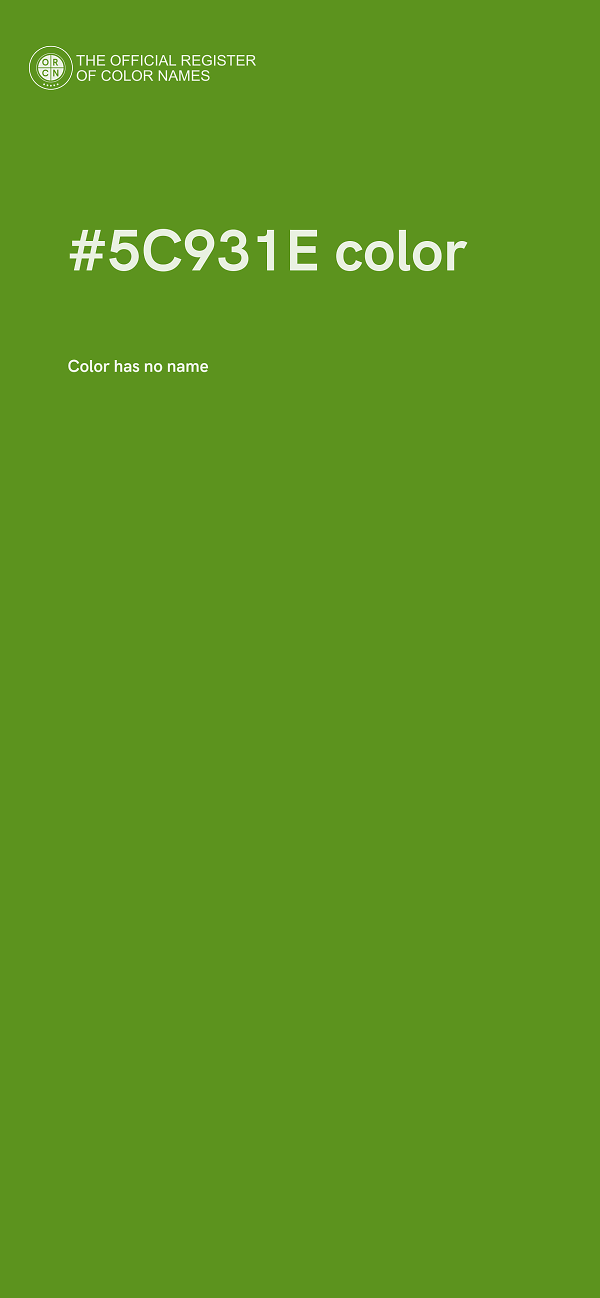 #5C931E color image
