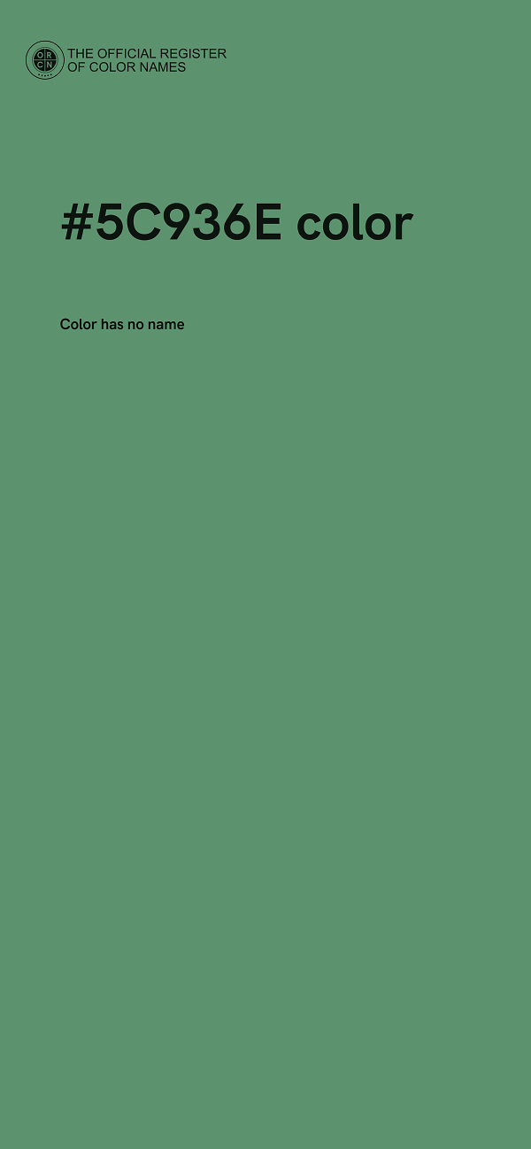#5C936E color image