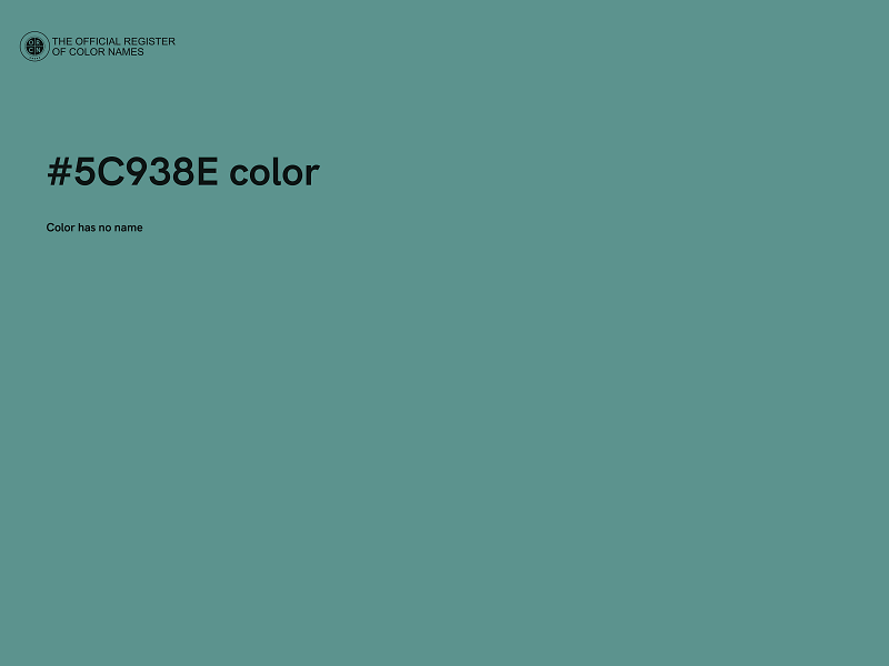 #5C938E color image