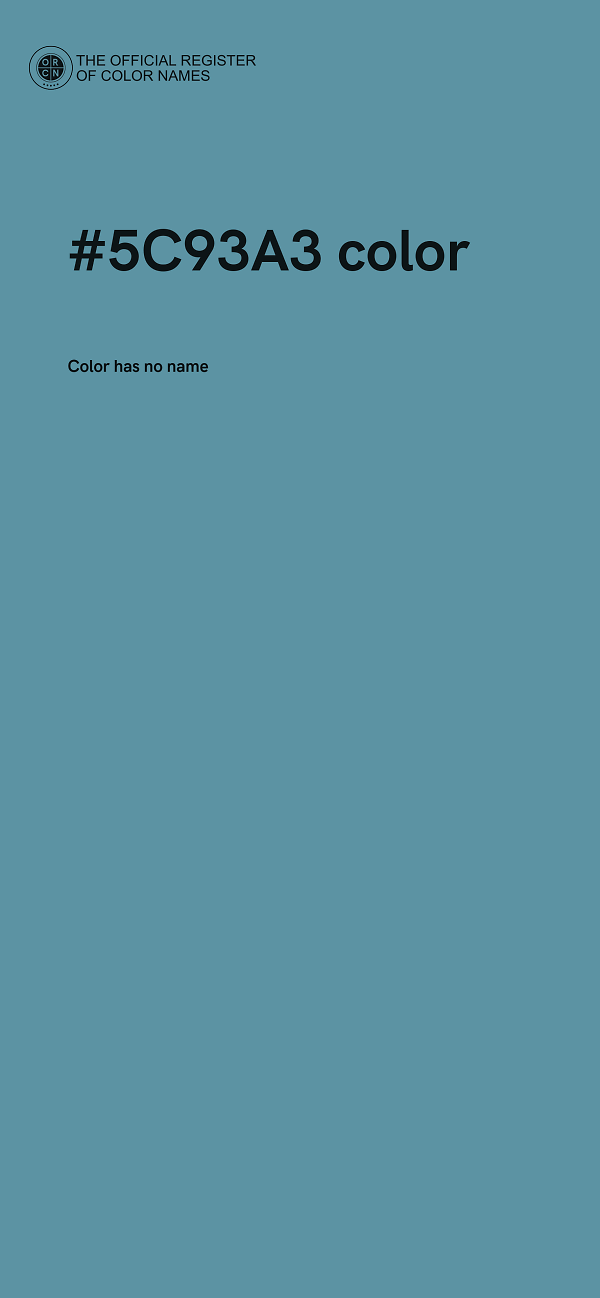 #5C93A3 color image