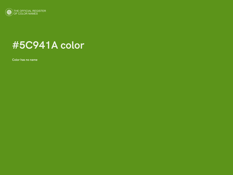 #5C941A color image