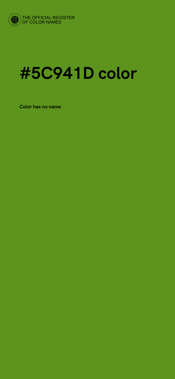 #5C941D color image