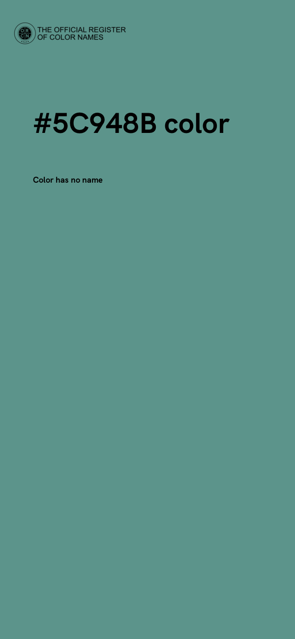 #5C948B color image