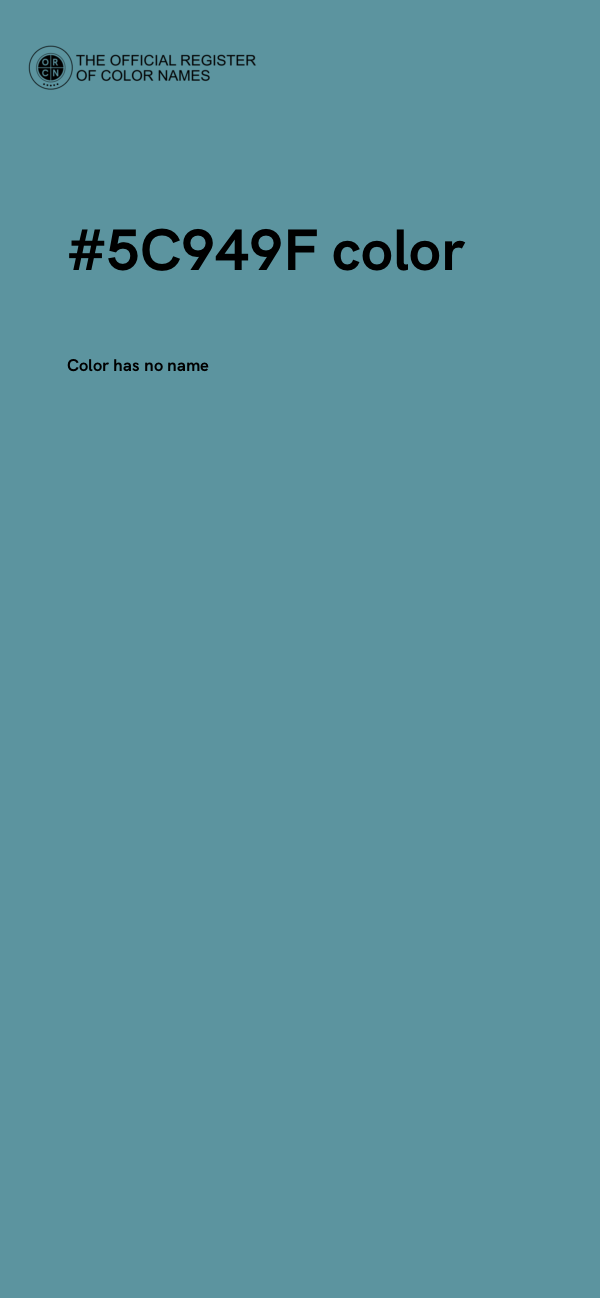 #5C949F color image