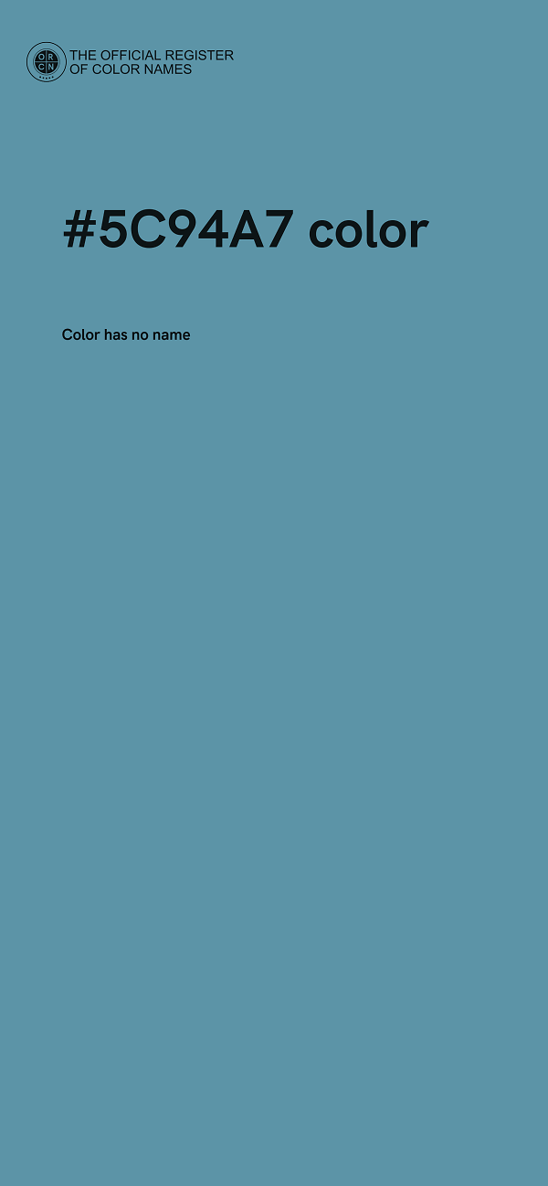 #5C94A7 color image