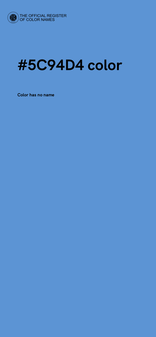 #5C94D4 color image