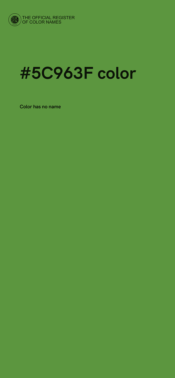 #5C963F color image