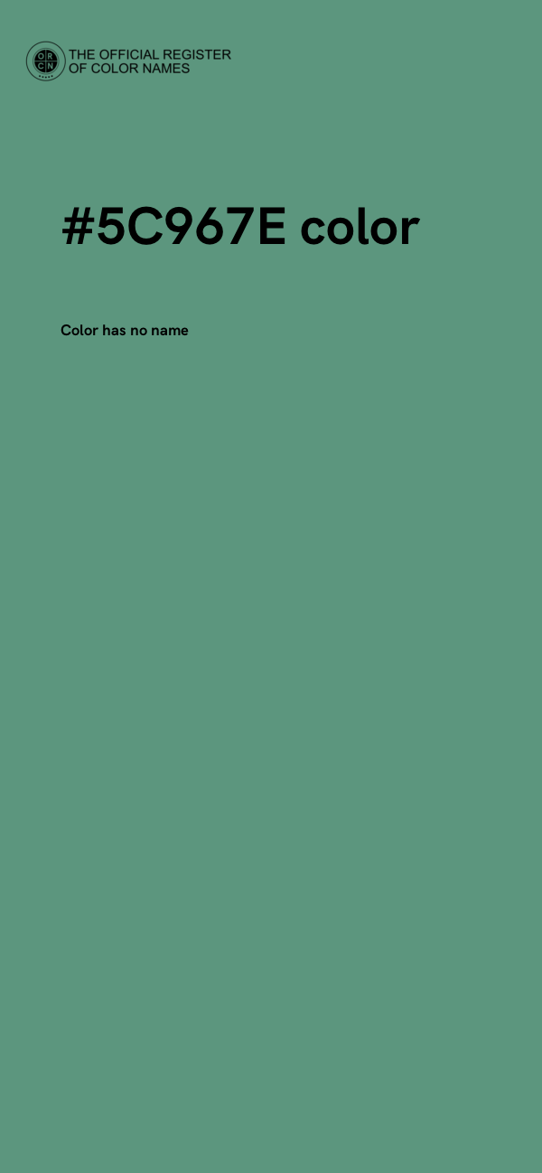 #5C967E color image