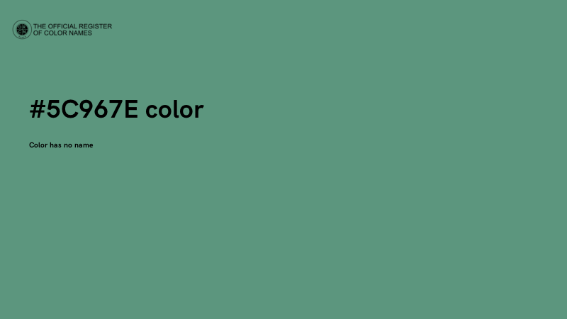 #5C967E color image